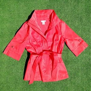 Lun Petite Med/Lg Raincoat Windbreaker Jacket Waterproof Lightweight Outdoor